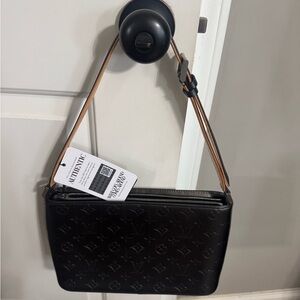 Louis Vuitton Black and Tan Monogram Crossbody